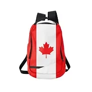 Canada flag backpack isolated on white b